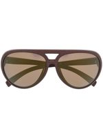 Mykita lunettes de soleil à monture oversize - Marron