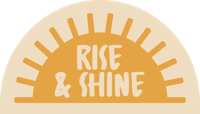 Tekst rise and shine vinyl tapijt badkamer