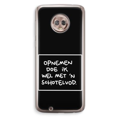 Schotelvod: Motorola Moto G6 Transparant Hoesje
