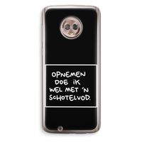 Schotelvod: Motorola Moto G6 Transparant Hoesje