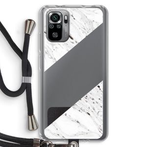 Biggest stripe: Xiaomi Redmi Note 10S Transparant Hoesje met koord