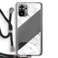 Biggest stripe: Xiaomi Redmi Note 10S Transparant Hoesje met koord