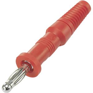 TRU COMPONENTS TC-R8-20A Lamellenstekker Stekker, recht Stift-Ø: 4 mm Rood 1 stuk(s)