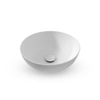 Waskom Opbouw EH Design Cossato 390x390x145 mm Rond Thin Edge Solid Surface Mat Wit EH Design - thumbnail