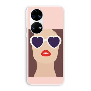 Red lips: Huawei P50 Transparant Hoesje