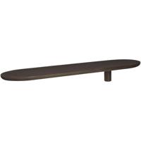 Leen Bakker - Wandplank Daan - Donker Essen - 80x18 Cm - Hout - Bruin