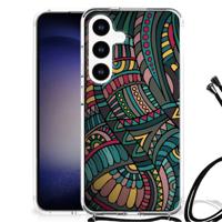 Samsung Galaxy S24 Doorzichtige Silicone Hoesje Aztec - thumbnail