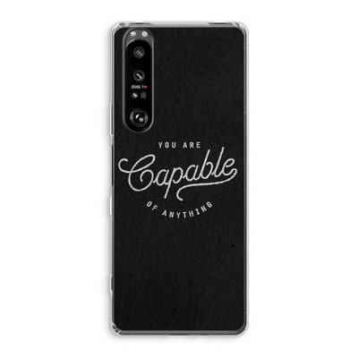 Capable: Sony Xperia 1 III Transparant Hoesje