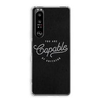 Capable: Sony Xperia 1 III Transparant Hoesje