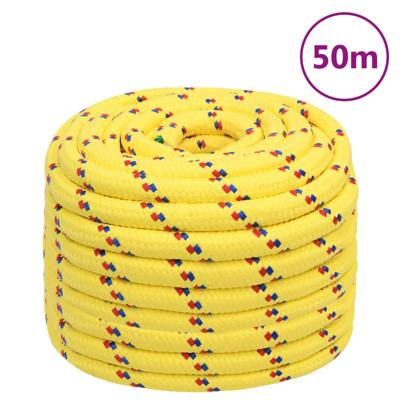 Boottouw 20 mm 50 m polypropyleen geel
