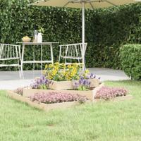 Plantenbak 112x112x27 cm massief grenenhout