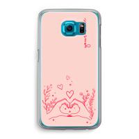 Love is in the air: Samsung Galaxy S6 Transparant Hoesje - thumbnail