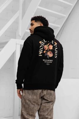 Project X Paris Gothic Roses Hoodie Heren Zwart - Maat S - Kleur: Zwart | Soccerfanshop Project X Paris Gothic Roses Hoodie Heren Zwart - Maat S - Kleur: Zwart | Soccerfanshop