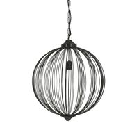 Light & Living - Hanglamp Mala - 50x50x60 - Zwart - thumbnail