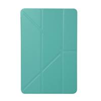 Honingraat TPU bodem geval horizontale vervorming Flip lederen case voor iPad mini 2019 met houder (mint groen)