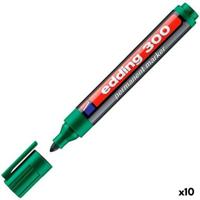 Permanente markeerstift Edding 300 Groen (10 Stuks)