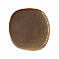 Dinerbord Bidasoa Ikonic Bruin Keramisch 26,5 x 25,7 x 1,5 cm (4 Stuks) (Pack 4x)