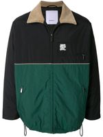 Ports V veste à empiècements contrastants - Noir