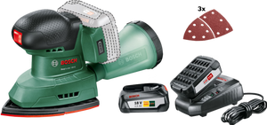 Bosch Universal Sander 18V-10 + 2,5 Ah accu (2x)