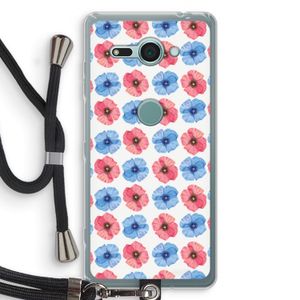 Klaproosjes: Sony Xperia XZ2 Compact Transparant Hoesje met koord