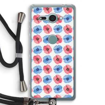 Klaproosjes: Sony Xperia XZ2 Compact Transparant Hoesje met koord