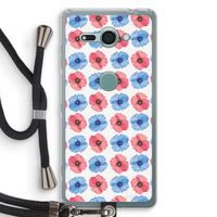 Klaproosjes: Sony Xperia XZ2 Compact Transparant Hoesje met koord