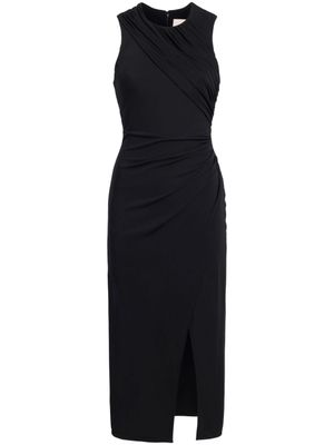 Cinq A Sept robe mi-longue Wesson à fronces - Noir