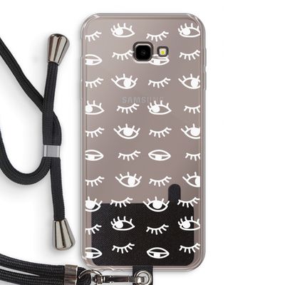 Eye pattern #3: Samsung Galaxy J4 Plus Transparant Hoesje met koord