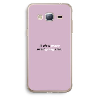 uzelf graag zien: Samsung Galaxy J3 (2016) Transparant Hoesje