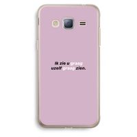 uzelf graag zien: Samsung Galaxy J3 (2016) Transparant Hoesje