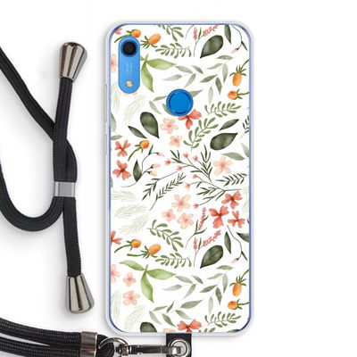 Sweet little flowers: Huawei Y6s Transparant Hoesje met koord