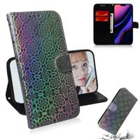 Voor iPhone 11 effen kleur kleurrijke magnetische Buckle horizontale Flip PU lederen draagtas met houder & kaartsleuven & portemonnee & Lanyard (zilve