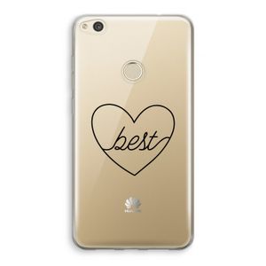 Best heart black: Huawei Ascend P8 Lite (2017) Transparant Hoesje