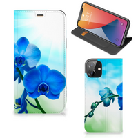 iPhone 12 | iPhone 12 Pro Smart Cover Orchidee Blauw - Cadeau voor je Moeder