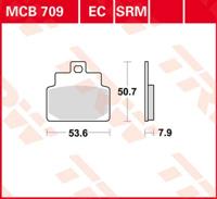TRW Remblokken, en remschoenen voor de moto, MCB709SRM Sinter maxi scooter