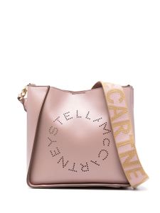 Stella McCartney sac porté épaule à logo perforé - Rose