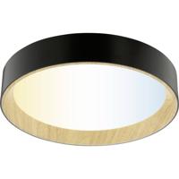 Brilliant G81090/76 Deckenleuchte LED 39cm Plafondlamp Hout (licht), Zwart