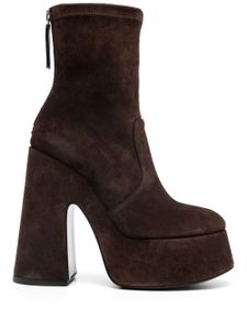 Vic Matie bottines Flare 150 mm en cuir - Marron