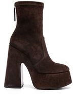 Vic Matie bottines Flare 150 mm en cuir - Marron - thumbnail