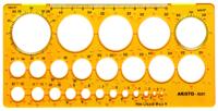 Aristo AR-5031 Cirkelsjabloon 1-36 Mm 25 Cirkels