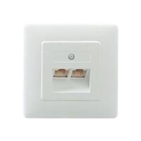 Rutenbeck IAE/UAE2x8(4)TRSUPrw Netwerkdoos Inbouw (in muur) Inzet met centraalstuk en frame Wit