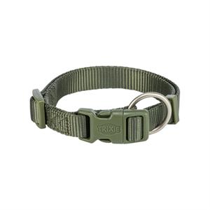 TRIXIE HALSBAND HOND PREMIUM OLIJFGROEN 25-40X1 CM