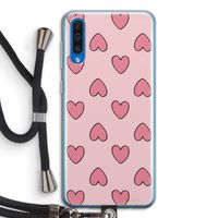 Ondersteboven verliefd: Samsung Galaxy A50 Transparant Hoesje met koord