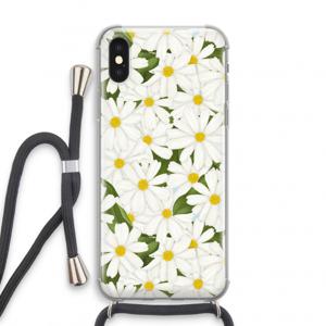 Summer Daisies: iPhone X Transparant Hoesje met koord