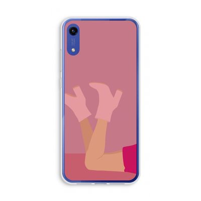 Pink boots: Honor Play 8A Transparant Hoesje