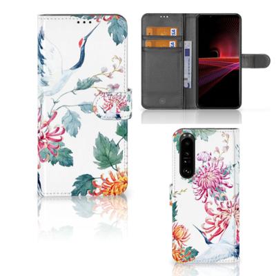 Sony Xperia 1 III | Telefoonhoesje | Met pasjeshouder | Bird Flowers