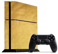 PS4 sticker goud