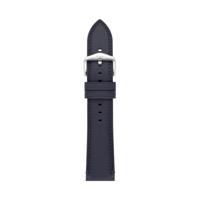 Horlogeband Fossil S221510 Leder Blauw 22mm