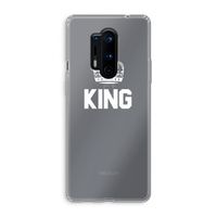 King zwart: OnePlus 8 Pro Transparant Hoesje