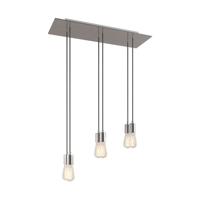 Hanglamp set 6x e27 fitting metaal schuin met led lampen Hanglamp set 6x e27 fitting metaal schuin met led lampen